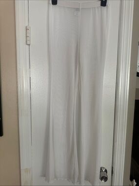 wild fable White Sheer Wide-Leg Pants